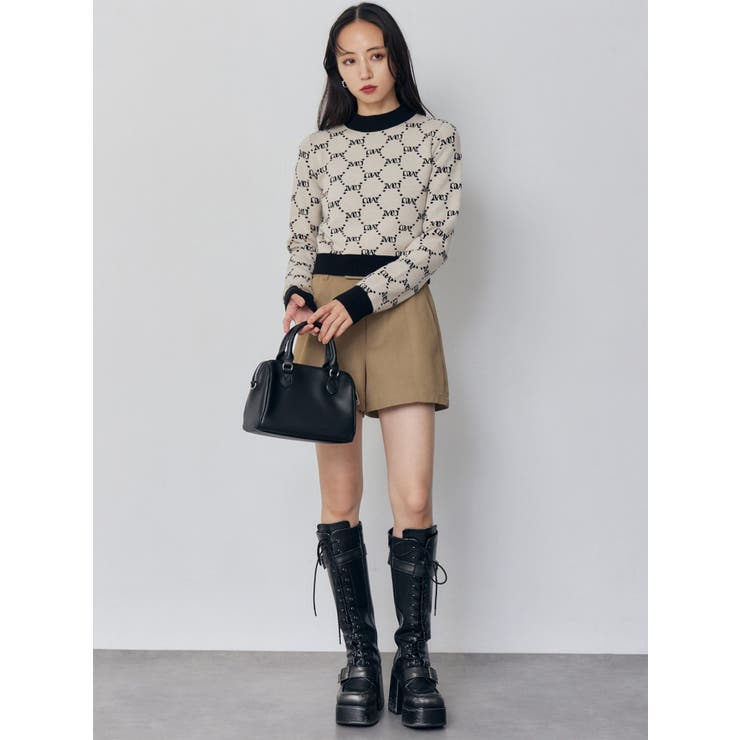 モノグラムバイカラーニット | MURUA | 詳細画像10 