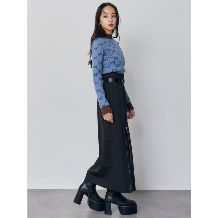 モノグラムバイカラーニット | MURUA | 詳細画像13 