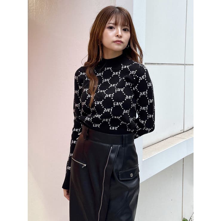 モノグラムバイカラーニット | MURUA | 詳細画像29 