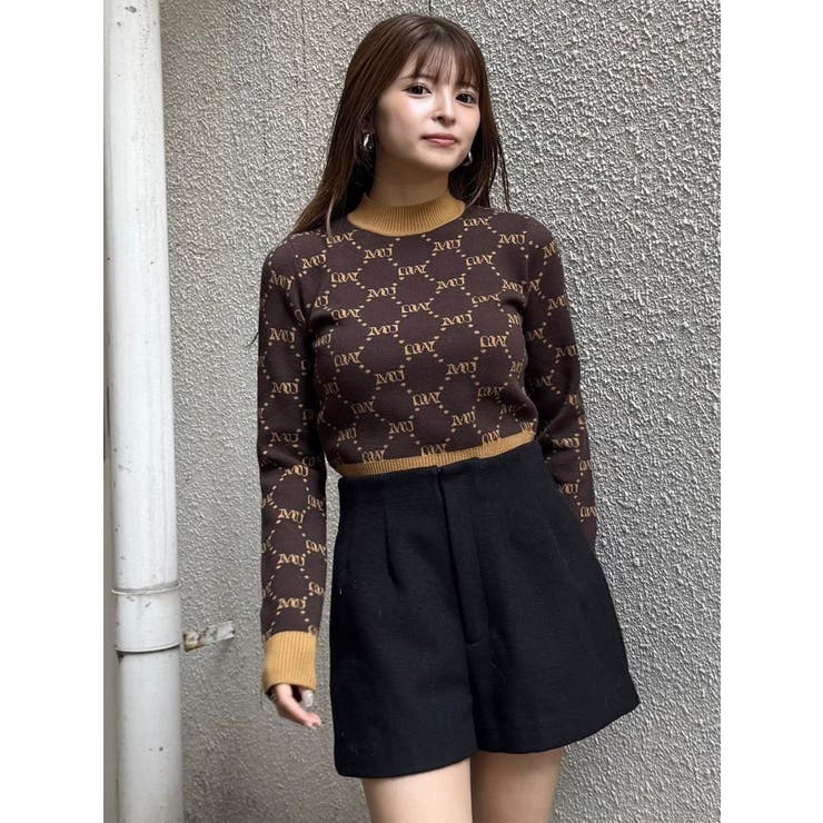 モノグラムバイカラーニット | MURUA | 詳細画像31 