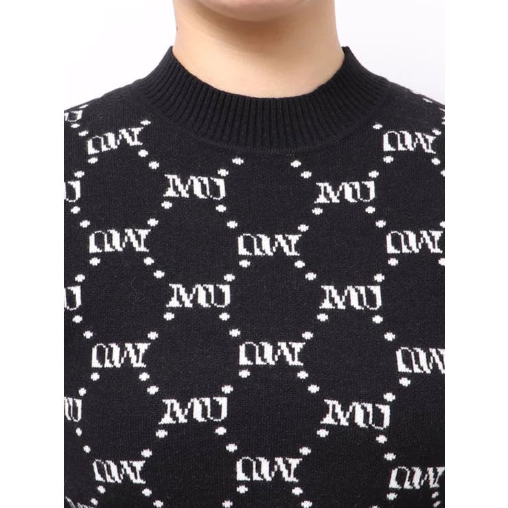 モノグラムバイカラーニット | MURUA | 詳細画像42 