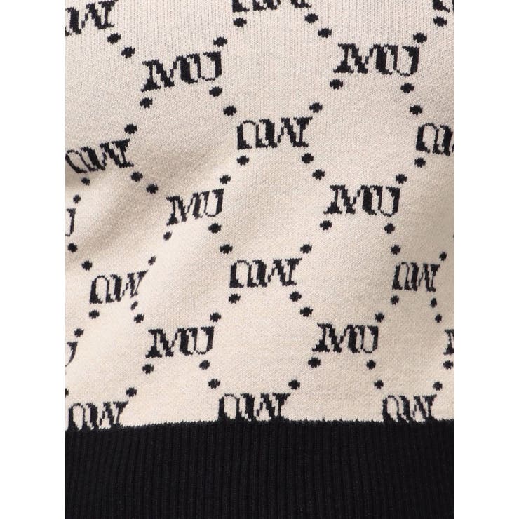モノグラムバイカラーニット | MURUA | 詳細画像47 