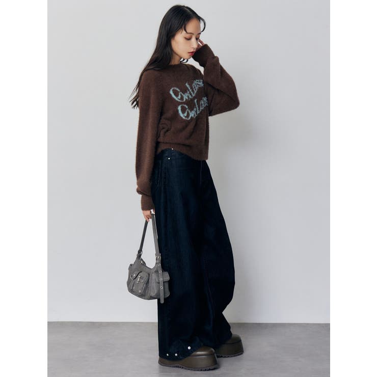 ミニシャギーロゴニット | MURUA | 詳細画像18 