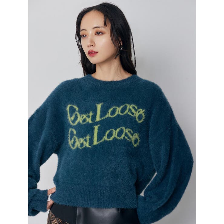 ミニシャギーロゴニット | MURUA | 詳細画像19 