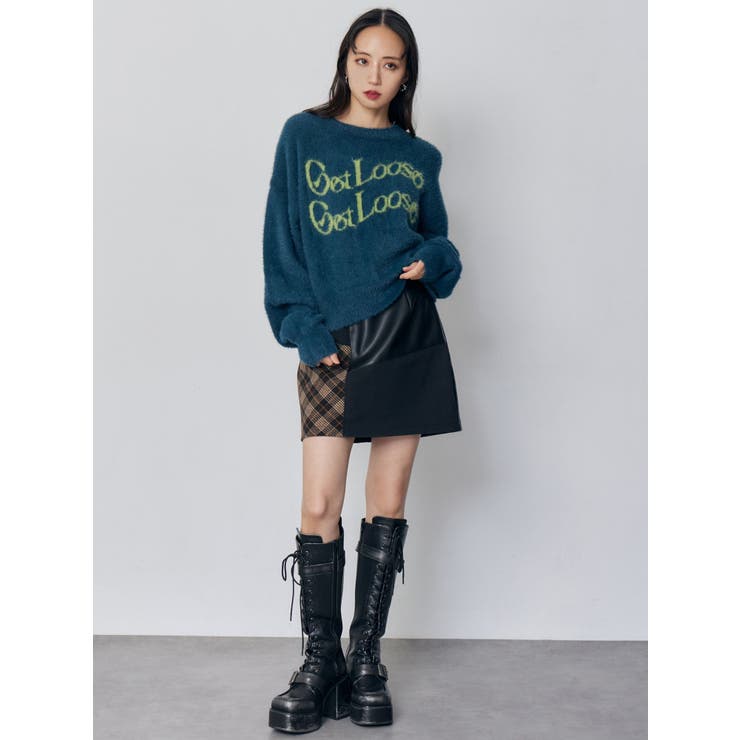 ミニシャギーロゴニット | MURUA | 詳細画像21 