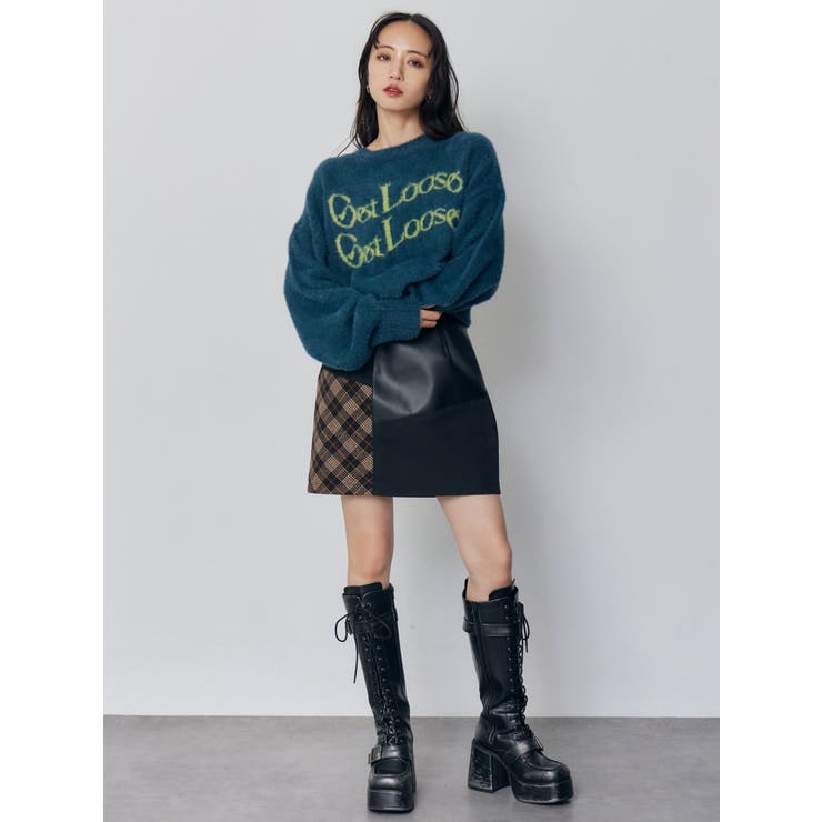 ミニシャギーロゴニット | MURUA | 詳細画像22 