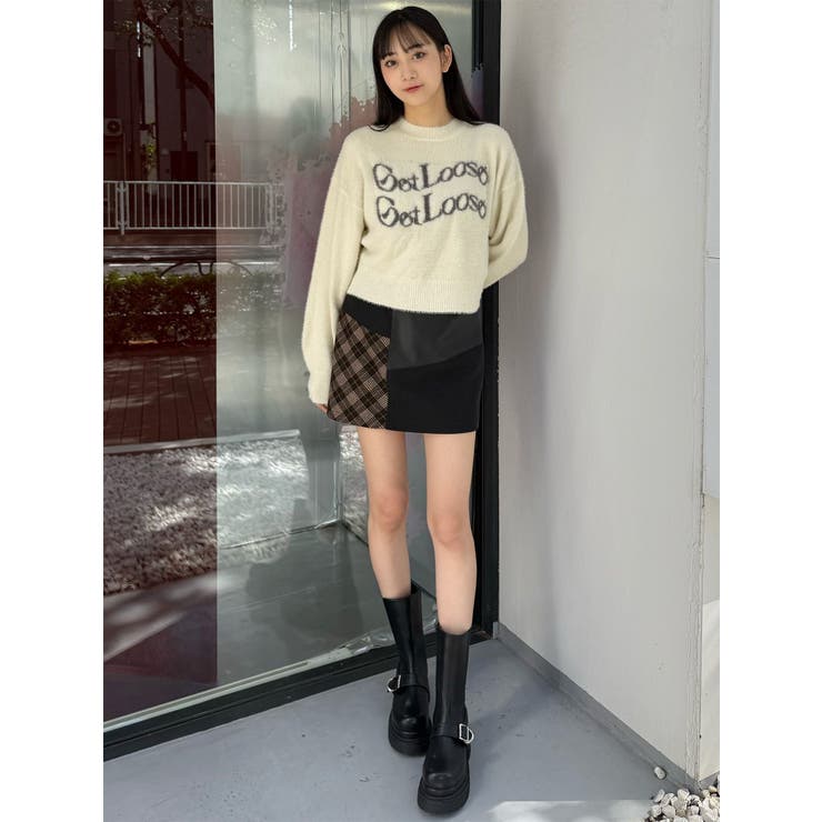 ミニシャギーロゴニット | MURUA | 詳細画像29 