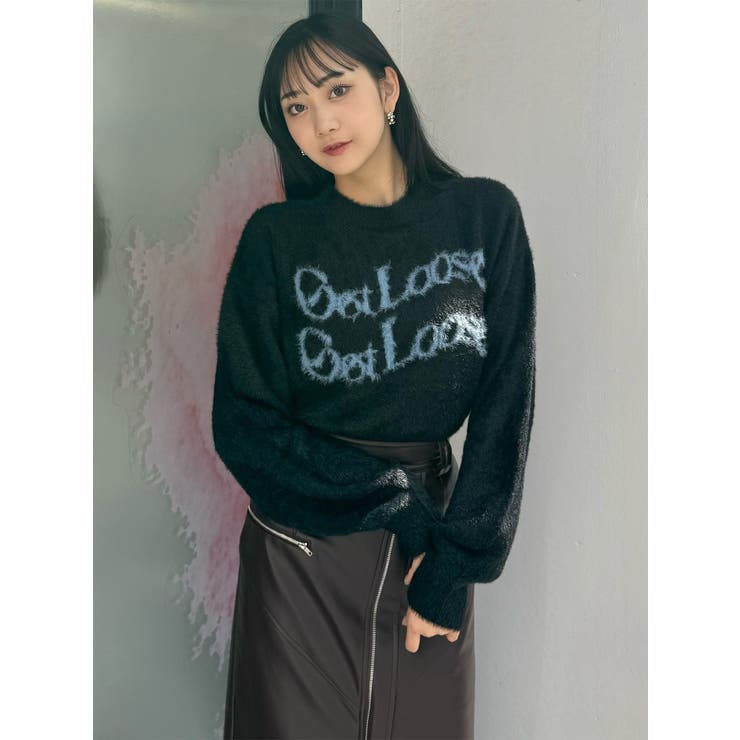 ミニシャギーロゴニット | MURUA | 詳細画像30 