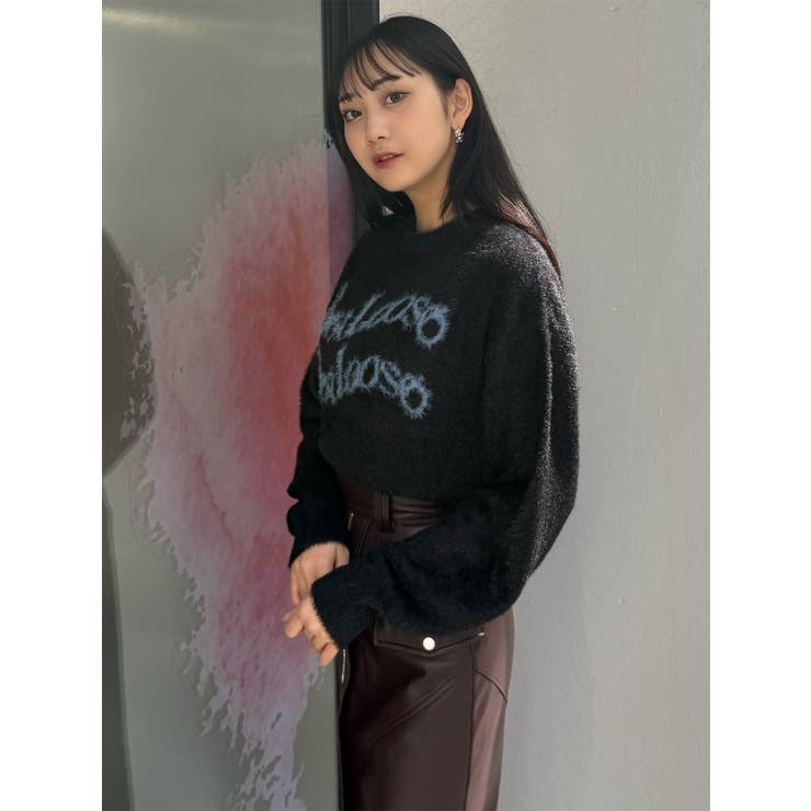 ミニシャギーロゴニット | MURUA | 詳細画像32 