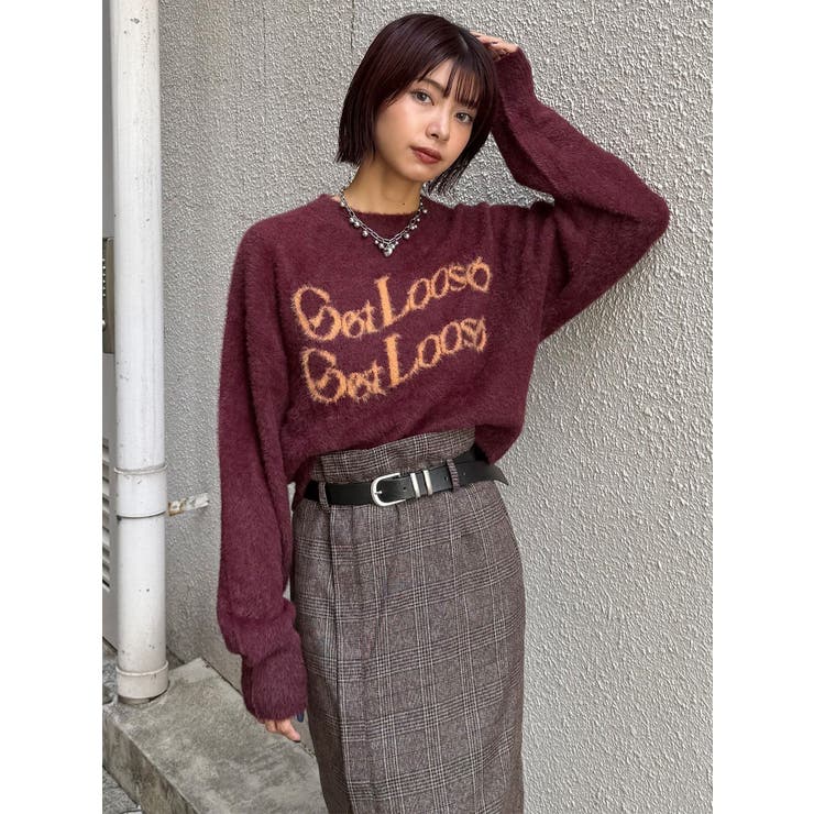 ミニシャギーロゴニット | MURUA | 詳細画像39 