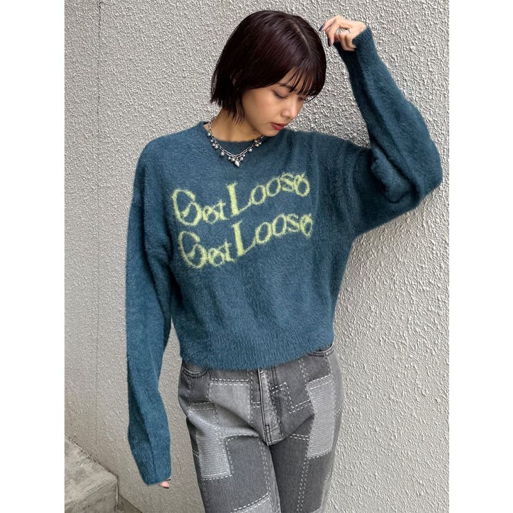 ミニシャギーロゴニット | MURUA | 詳細画像46 