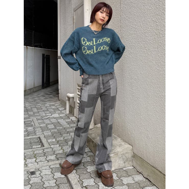 ミニシャギーロゴニット | MURUA | 詳細画像48 