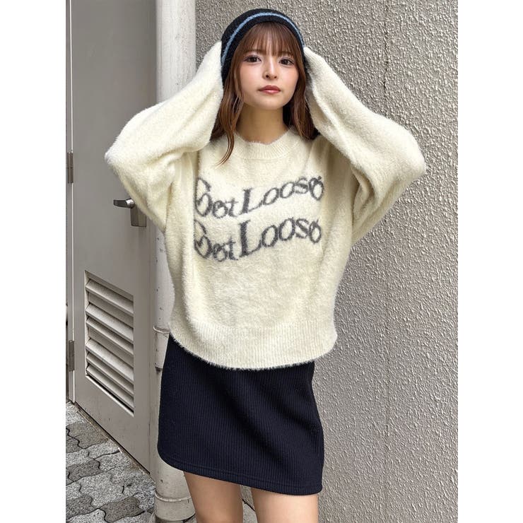 ミニシャギーロゴニット | MURUA | 詳細画像50 