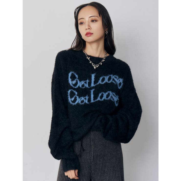 ミニシャギーロゴニット | MURUA | 詳細画像6 