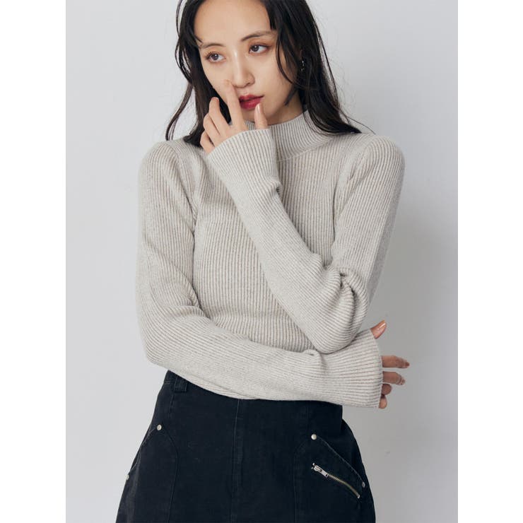 バイカラーラメクロップドニット | MURUA | 詳細画像1 