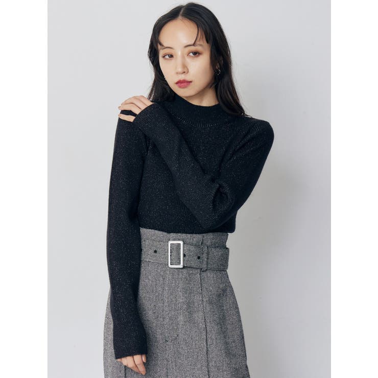 バイカラーラメクロップドニット | MURUA | 詳細画像10 