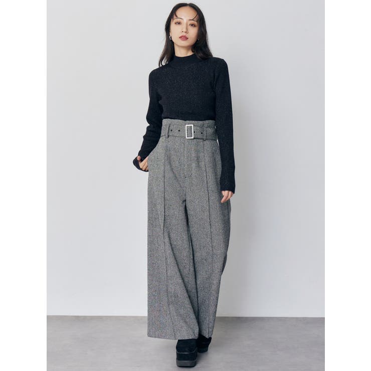 バイカラーラメクロップドニット | MURUA | 詳細画像12 