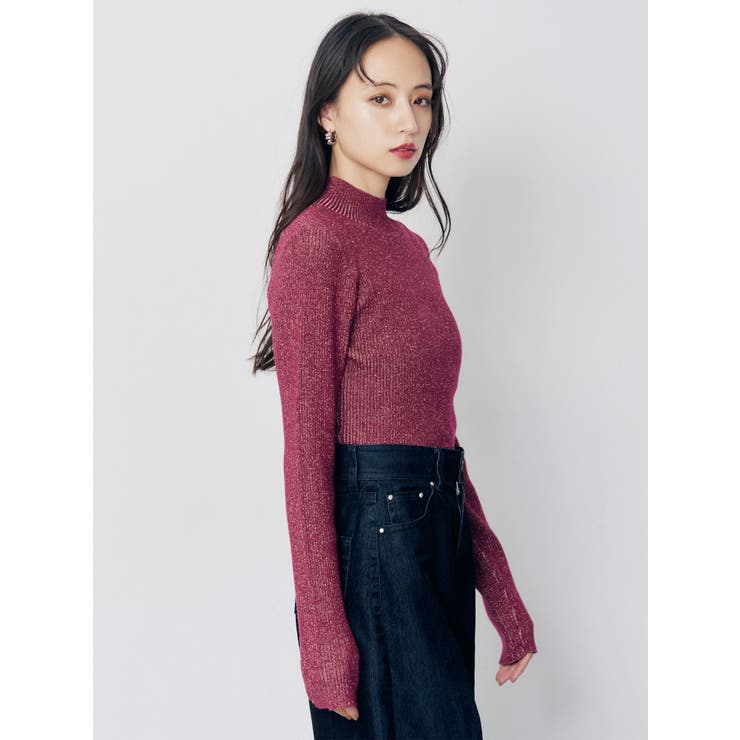 バイカラーラメクロップドニット | MURUA | 詳細画像16 