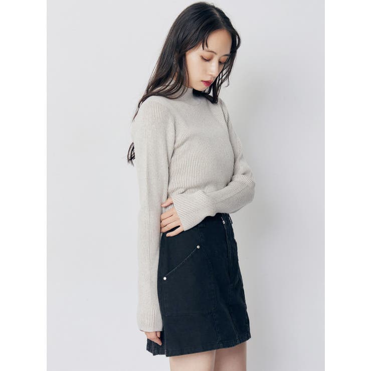 バイカラーラメクロップドニット | MURUA | 詳細画像19 