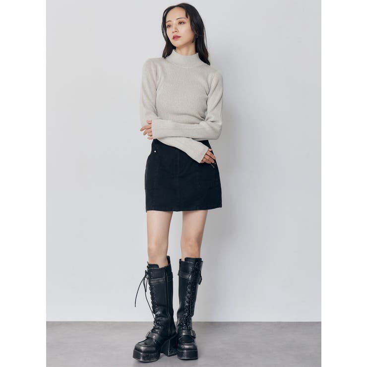 バイカラーラメクロップドニット | MURUA | 詳細画像20 