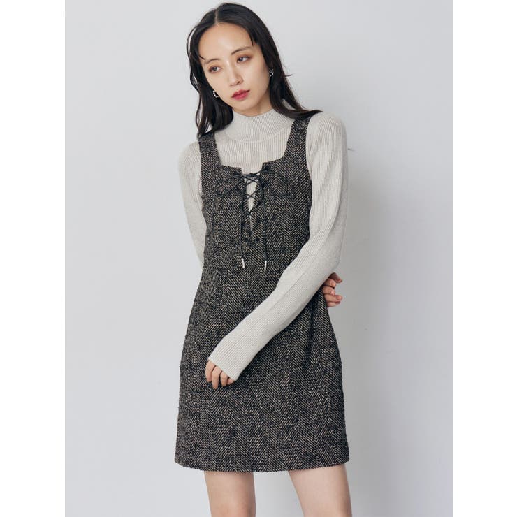 バイカラーラメクロップドニット | MURUA | 詳細画像23 