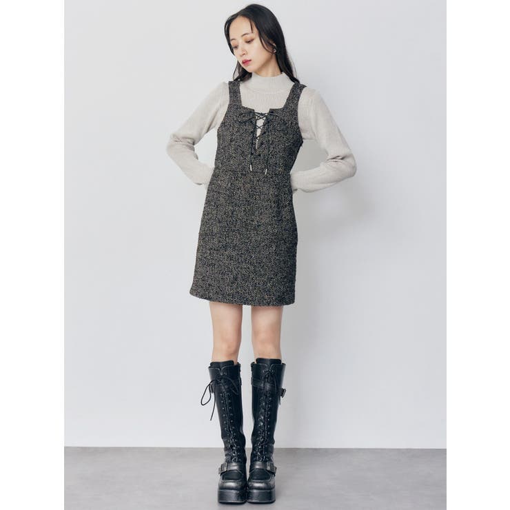 バイカラーラメクロップドニット | MURUA | 詳細画像24 