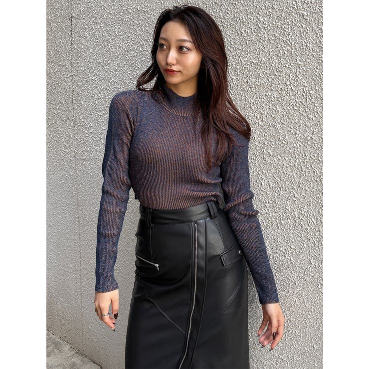 バイカラーラメクロップドニット | MURUA | 詳細画像27 