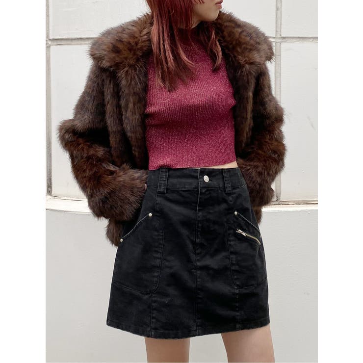 バイカラーラメクロップドニット | MURUA | 詳細画像43 