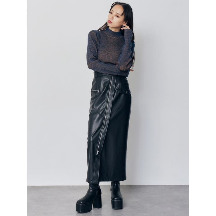 バイカラーラメクロップドニット | MURUA | 詳細画像8 