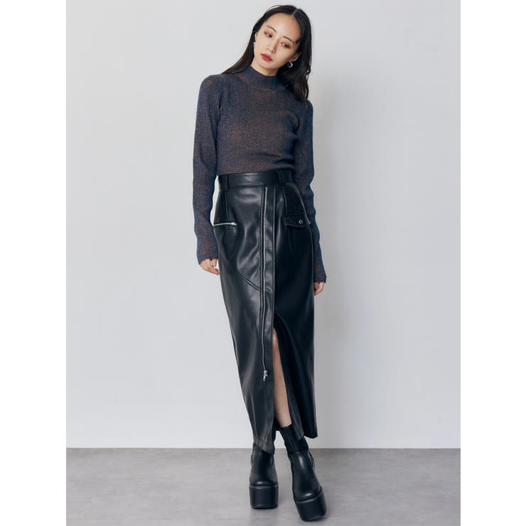 バイカラーラメクロップドニット | MURUA | 詳細画像9 