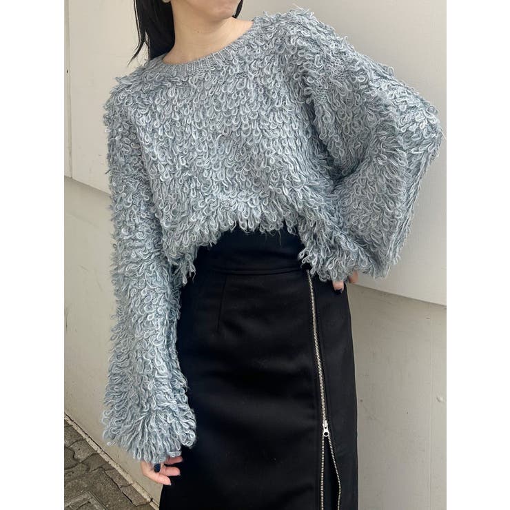 ループヤーンボリュームスリーブニット | MURUA | 詳細画像11 