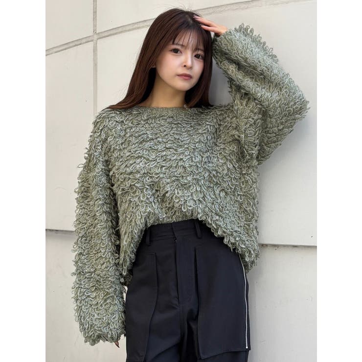 ループヤーンボリュームスリーブニット | MURUA | 詳細画像5 