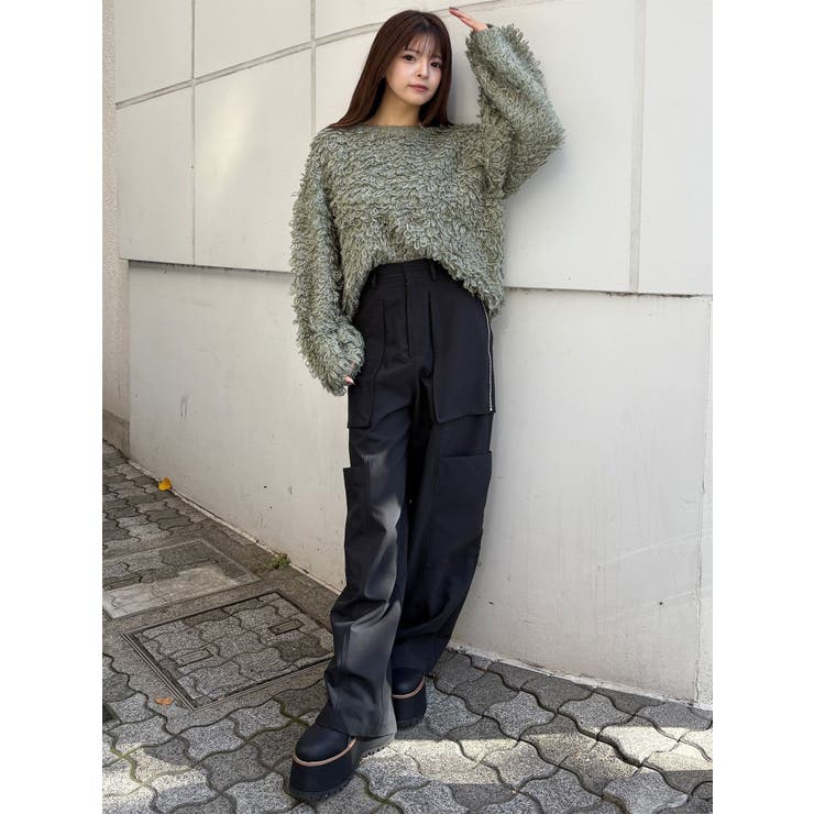 ループヤーンボリュームスリーブニット | MURUA | 詳細画像7 