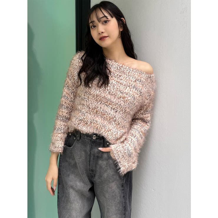 MIXシャギールーズニット | MURUA | 詳細画像2 