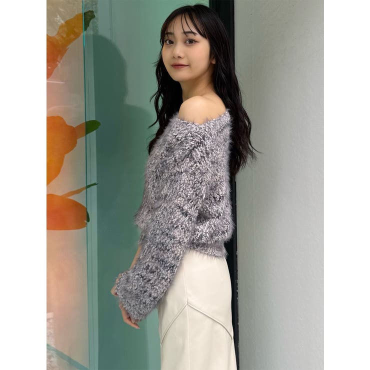 MIXシャギールーズニット | MURUA | 詳細画像7 