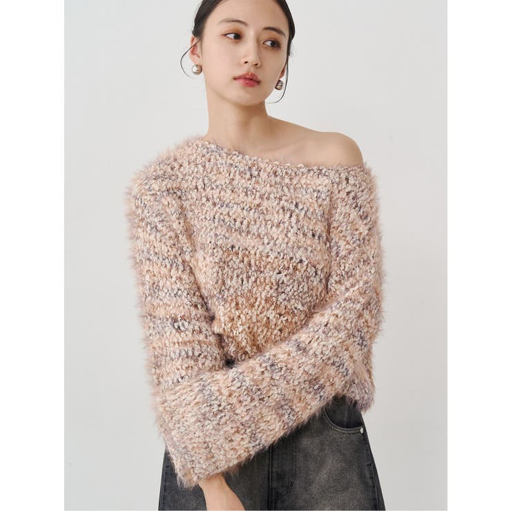 ベージュ | MIXシャギールーズニット | MURUA