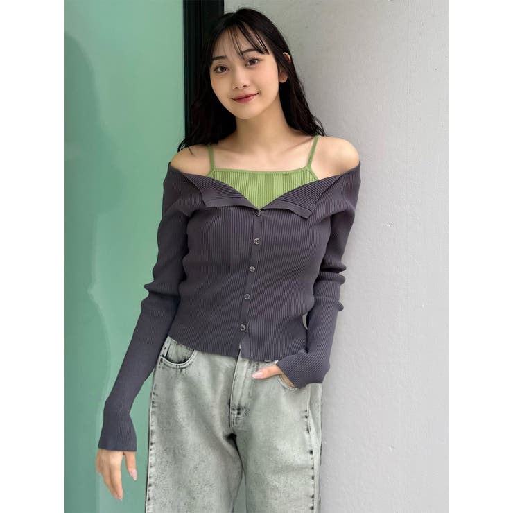 キャミドッキングニット | MURUA | 詳細画像2 