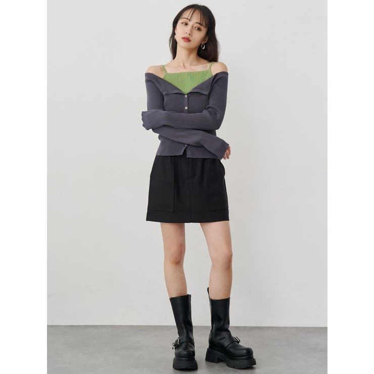 キャミドッキングニット | MURUA | 詳細画像7 