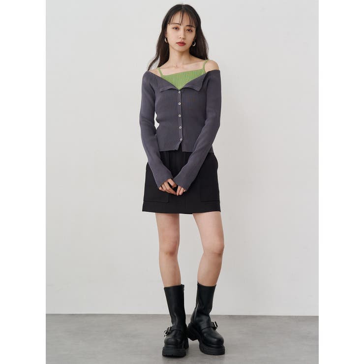 キャミドッキングニット | MURUA | 詳細画像8 