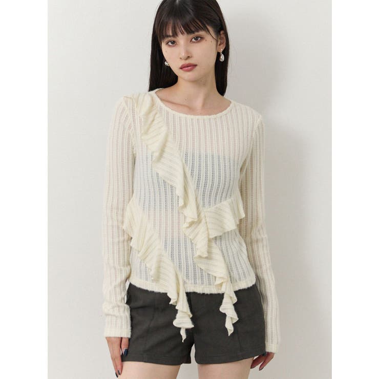 カスケードフリルトップス | MURUA | 詳細画像1 