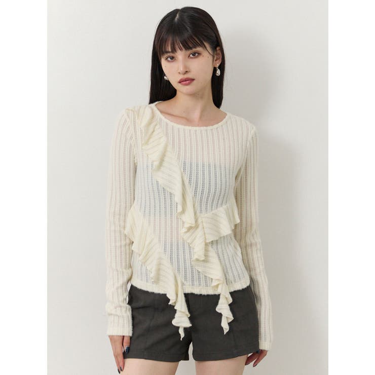 カスケードフリルトップス | MURUA | 詳細画像3 