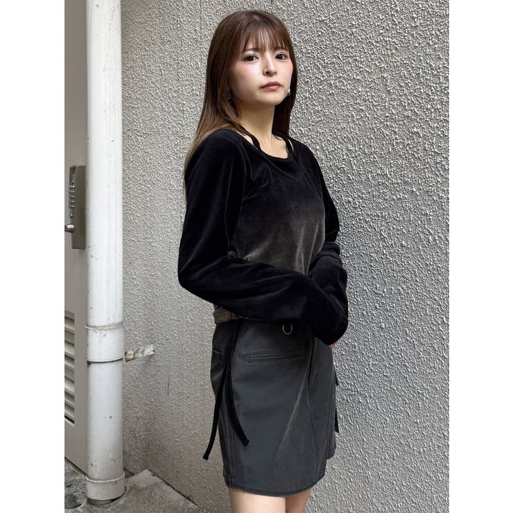 ホルターネックベロアトップス | MURUA | 詳細画像4 