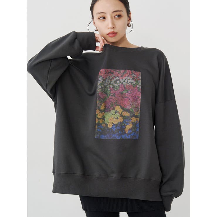 ダークグレー | フラワールーズスウェット | MURUA