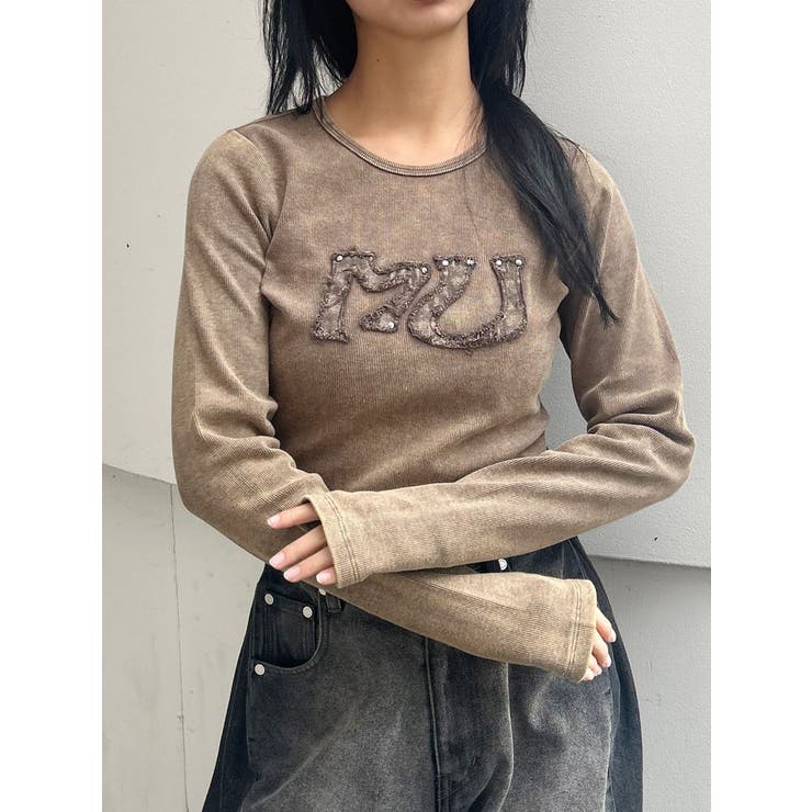 パッチロゴフェードトップス | MURUA | 詳細画像15 