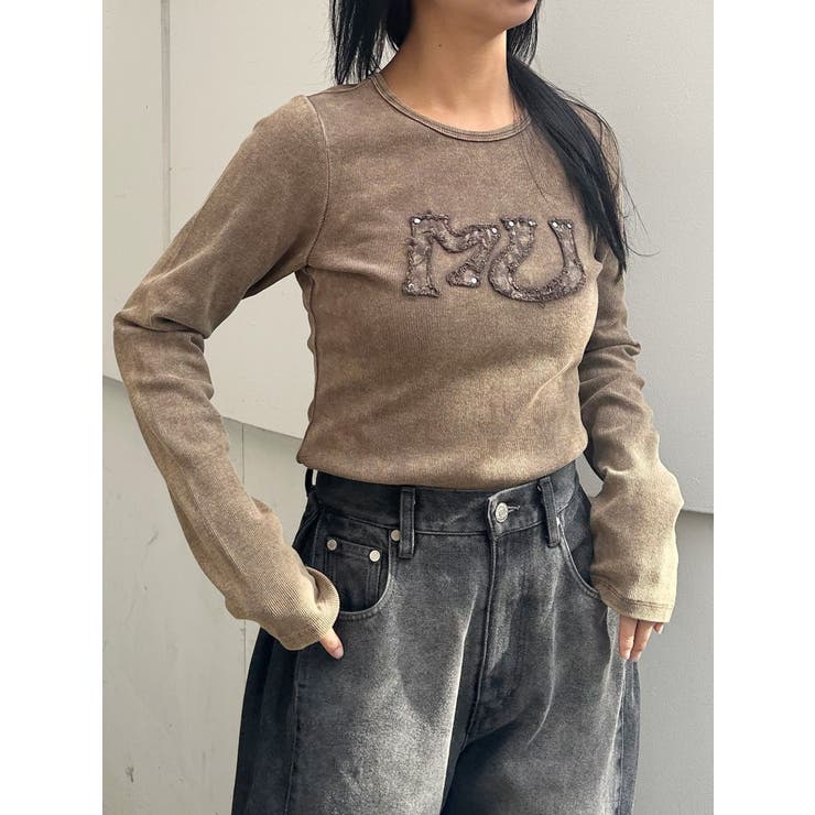 パッチロゴフェードトップス | MURUA | 詳細画像16 