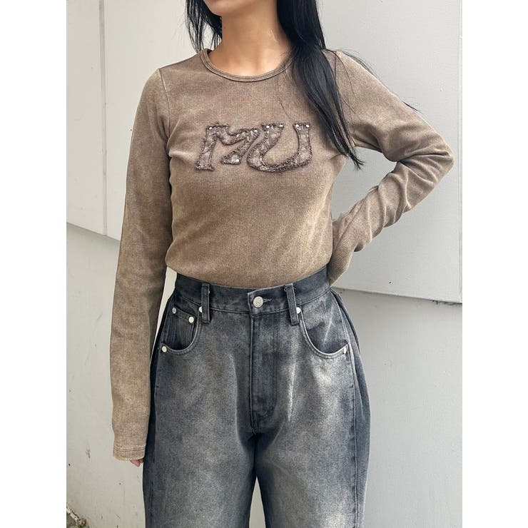 パッチロゴフェードトップス | MURUA | 詳細画像17 