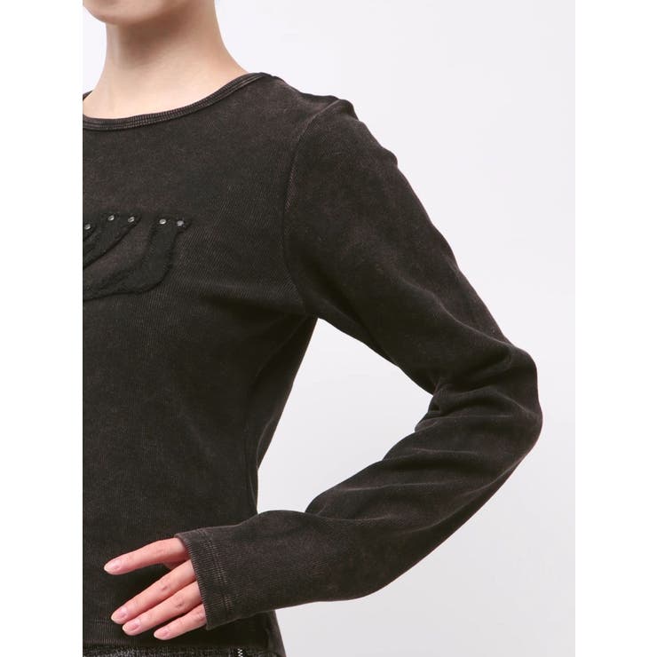 パッチロゴフェードトップス | MURUA | 詳細画像25 