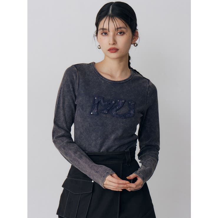 パッチロゴフェードトップス | MURUA | 詳細画像3 