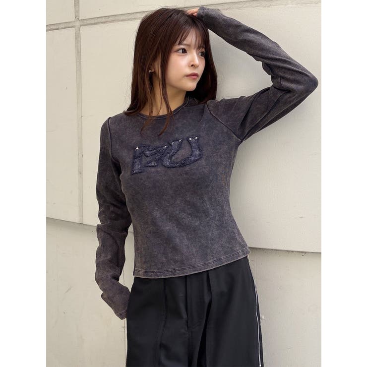 パッチロゴフェードトップス | MURUA | 詳細画像5 