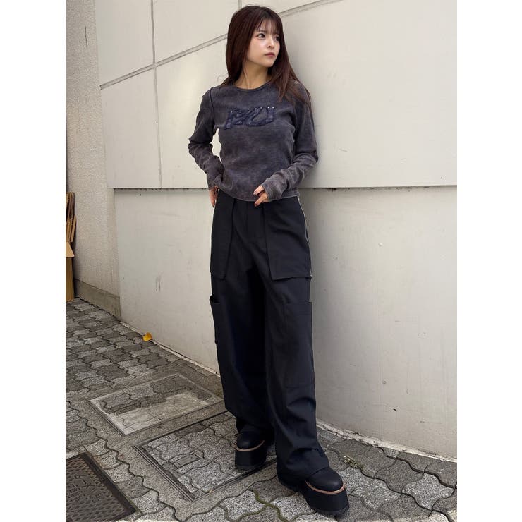 パッチロゴフェードトップス | MURUA | 詳細画像7 